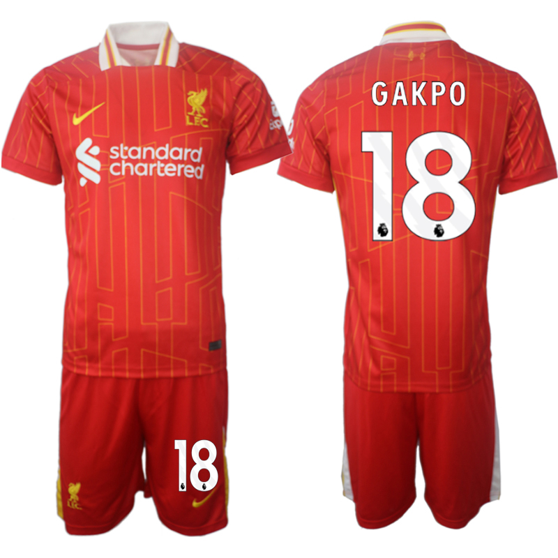 Men 2024-2025 Club Liverpool home red 18 Soccer Jersey